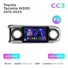 Штатная магнитола Teyes CC3 4+64 Gb Toyota Tacoma N300 2015-2023 (F2) 10"