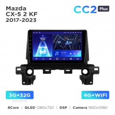 Штатна магнітола Teyes CC2 PLUS 3+32 Gb Mazda CX-5 2 KF (0 din) 2017-2023 (F1) 9"