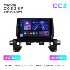 Штатна магнітола Teyes CC3 4+64 Gb Mazda CX-5 2 KF (0 din) 2017-2023 (F1) 9"