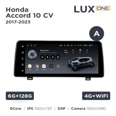 Штатна магнітола Teyes LUX ONE 4+32 Gb Honda Accord 10 CV 2017-2023 (A) 12.3"