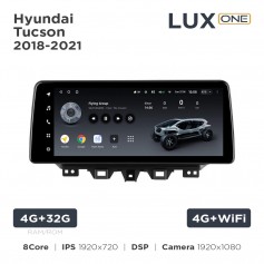 Штатная магнитола Teyes LUX ONE 4+32 Gb Hyundai Tucson 2018-2021 12.3"