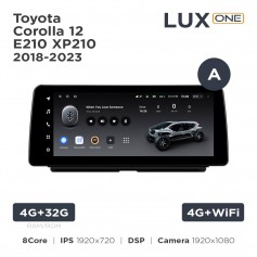 Штатна магнітола Teyes LUX ONE 4+32 Gb Toyota Corolla 12 E210 XP210 2018-2023 (A) 12.3"