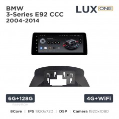 Штатна магнітола Teyes LUX ONE 6+128 Gb BMW 3-Series E92 CCC 2004-2014 12.3"