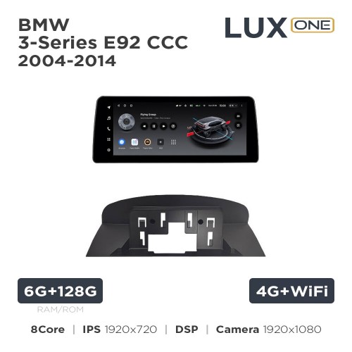 Штатная магнитола Teyes LUX ONE 6+128 Gb BMW 3-Series E92 CCC 2004-2014 12.3"