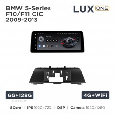 Штатна магнітола Teyes LUX ONE 6+128 Gb BMW 5-Series F10/F11 CIC 2009-2013 12.3"