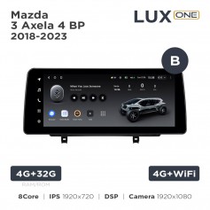 Штатна магнітола Teyes LUX ONE 4+32 Gb Mazda 3 / Axela 4 BP 2018-2023 (B) 12.3"