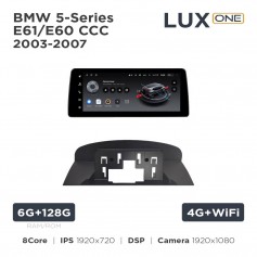 Штатна магнітола Teyes LUX ONE 6+128 Gb BMW 5-Series E61/E60 CCC 2003-2007 12.3"