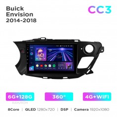 Штатна магнітола Teyes CC3 6+128 Gb 360° Buick Envision 2014-2018 10"