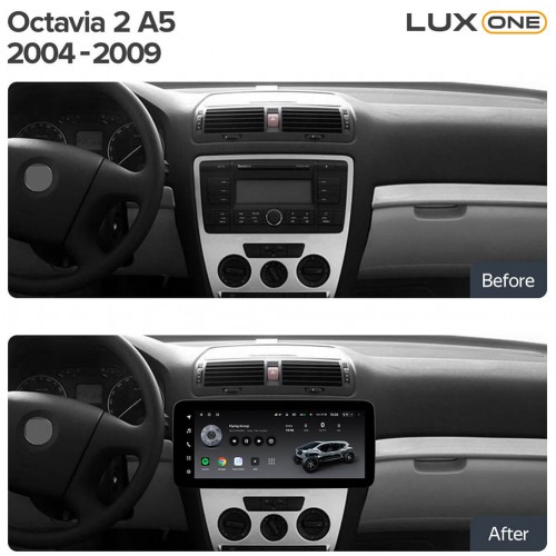 Штатна магнітола Teyes LUX ONE 6+128 Gb 360° Volkswagen Bora, Golf 6, Passat, Scirocco, Sharan, Touran / Skoda Octavia, Fabia 2 (YJ) 2003-2016 12.3"