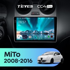 Штатная магнитола Teyes CC4 Pro 2k 8+128 Gb Alfa Romeo MiTo 955 2008-2016 9"