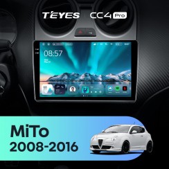 Штатная магнитола Teyes CC4 Pro 2k 12+256 Gb Alfa Romeo MiTo 955 2008-2016 9"