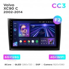 Штатная магнитола Teyes CC3 6+128 Gb Volvo XC90 C 2002-2014 (F2) 10"