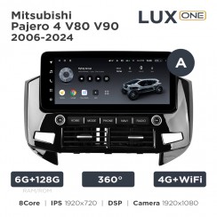 Штатная магнитола Teyes LUX ONE 6+128 Gb 360° Mitsubishi Pajero 4 V80 V90 2006-2024 (A) 12.3"