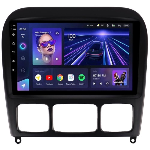Штатна магнітола Teyes CC3 6+128 Gb Mercedes-Benz S-Class W220 1998-2005 Black 9"