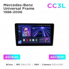 Штатна магнітола Teyes CC3L 4+64 Gb Mercedes-Benz Universal Frame 1998-2006 9"