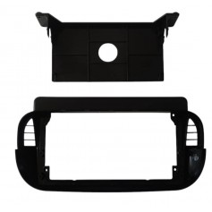 Переходная рамка под Fiat 500 2007-2015 Black 9"