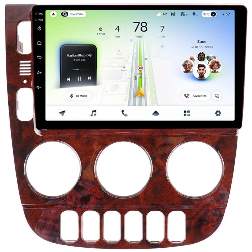 Штатная магнитола Teyes CC4L 6+64 Gb Mercedes-Benz M-Class ML320 W163 2003-2005 LHD Wooden 9"