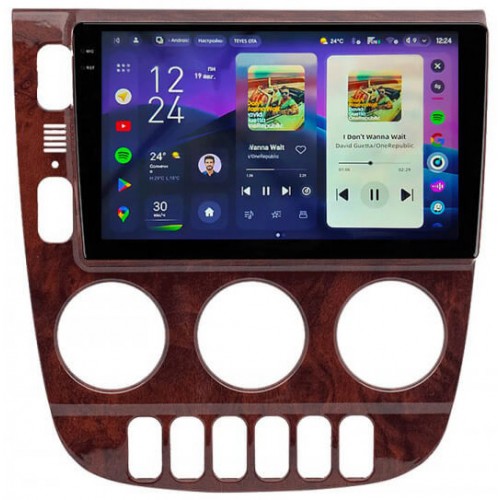 Штатна магнітола Teyes CC4 Pro 2k 8+128 Gb Mercedes-Benz M-Class ML320 W163 2003-2005 LHD Wooden 9"