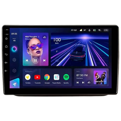 Штатна магнітола Teyes CC3 6+128 Gb 360° Skoda Fabia/Rapid 2007-2014 Sliver 10"