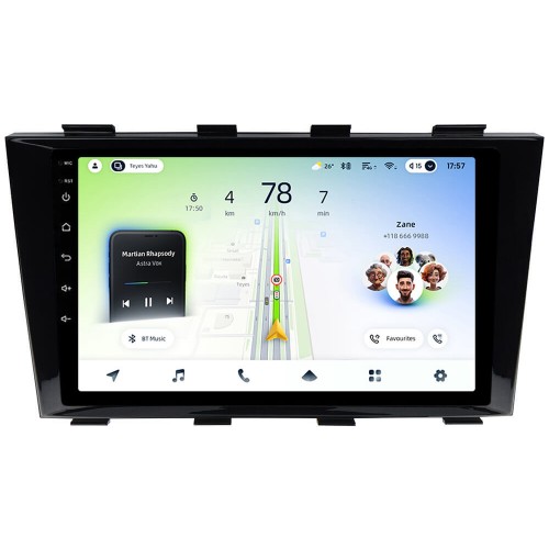 Штатна магнітола Teyes CC4L 4+64 Gb Geely Emgrand EC8 2010-2015 9"