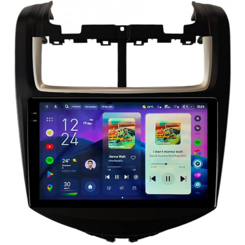 Штатная магнитола Teyes CC4 Pro 2k 8+128 Gb Chevrolet Aveo 2014+ 9"
