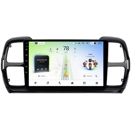 Штатна магнітола Teyes CC4L 6+64 Gb Citroen C5 Aircross 2017 UV Black 9"
