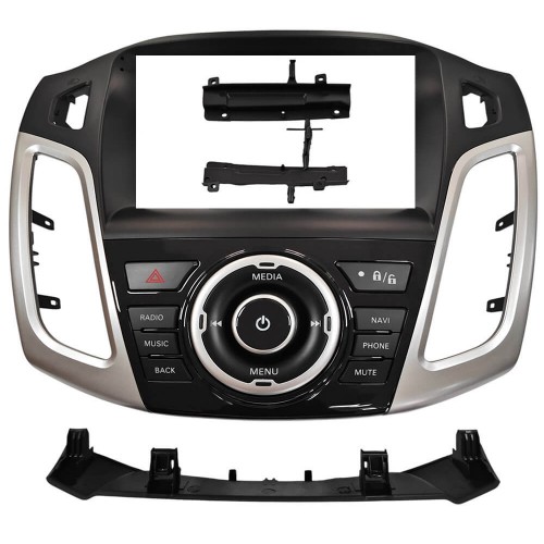 Штатна магнітола Teyes CC3 2k 4+64 Gb Ford Focus 3 2012-2019 A-MOD Silver 9"