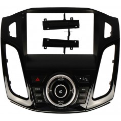 Переходная рамка под Ford Focus 3 2012-2019 A-MOD Black UV (CAN встроен в рамку) 9"