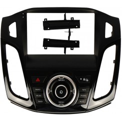 Переходная рамка под Ford Focus 3 2012-2019 A-MOD Black UV (CAN встроен в рамку) 9"