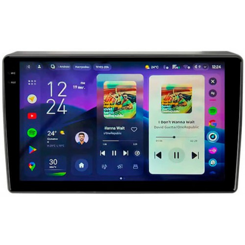 Штатная магнитола Teyes CC4 Pro 2k 8+128 Gb Ford Focus 2005-2008 Black 10"