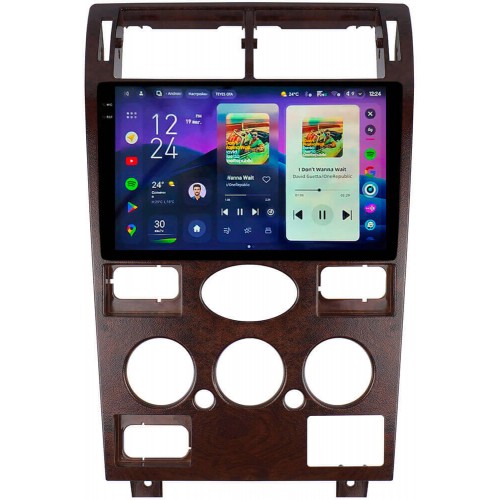 Штатная магнитола Teyes CC4 Pro 2k 12+256 Gb Ford Mondeo 3 2000-2007 (F1) Wooden 9"
