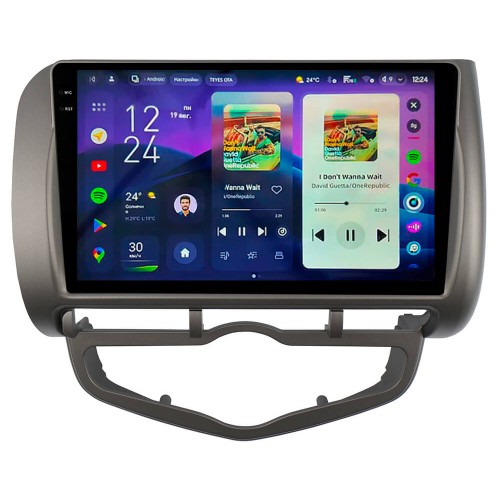 Штатна магнітола Teyes CC4 2k 6+64 Gb Honda Jazz 1 GD / Fit 1 2001-2008 AT AC 9"