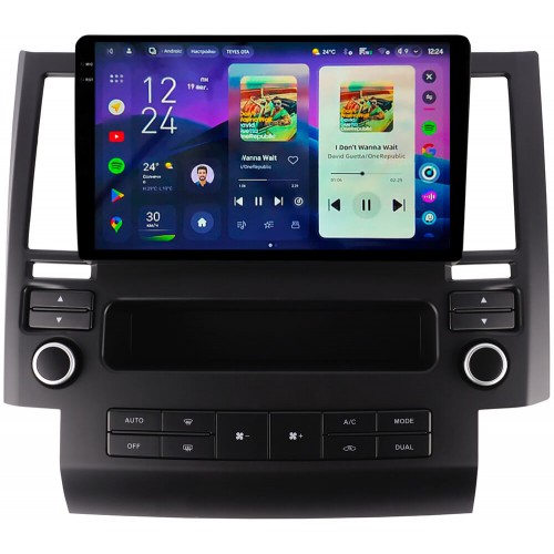 Штатная магнитола Teyes CC4 2k 6+64 Gb Infiniti FX35 2002-2006 Black 9"