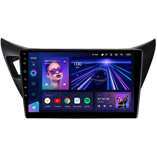 Штатна магнітола Teyes CC3 6+128 Gb 360° Mitsubishi Lancer LX GLX 2001-2007 LHD Black 9"
