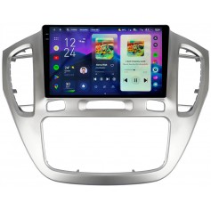 Штатная магнитола Teyes CC4 Pro 2k 8+128 Gb Toyota Highlander 1 XU20 2001-2003 Sliver KIT 9"
