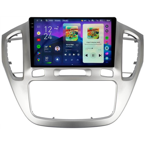 Штатна магнітола Teyes CC4 Pro 2k 8+128 Gb Toyota Highlander 1 XU20 2001-2003 Sliver KIT 9"