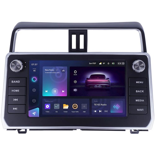 Штатна магнітола Teyes CC3 2k 6+128 Gb Toyota Land Cruiser Prado 150 LC150 2018+ B-MOD 9"