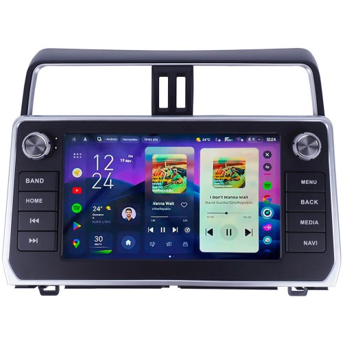 Штатна магнітола Teyes CC4 2k 8+128 Gb Toyota Land Cruiser Prado 150 LC150 2018+ B-MOD 9"