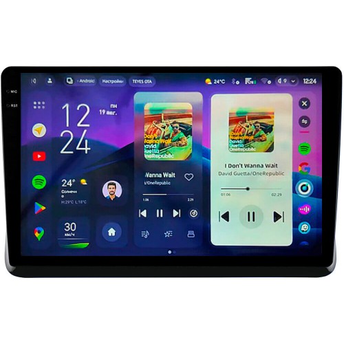 Штатна магнітола Teyes CC4 2k 8+128 Gb Toyota Noah/Esquire/Voxy 2014-2021 UV Black 10"