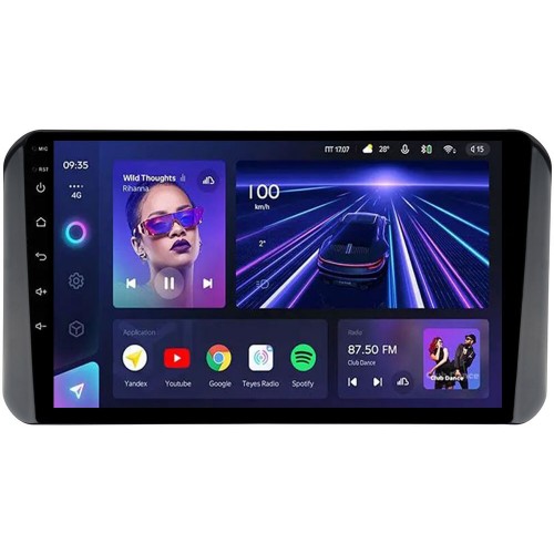 Штатна магнітола Teyes CC3L 4+32 Gb Toyota Yaris 2023 UV Black 9"