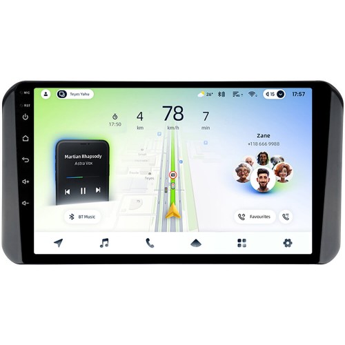 Штатна магнітола Teyes CC4L 6+64 Gb Toyota Yaris 2023 UV Black 9"