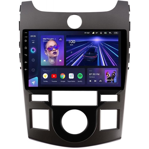 Штатна магнітола Teyes CC3 4+32 Gb Kia Cerato/Forte Koup (TD) 2009-2017 AT AC Sliver+Black 9"