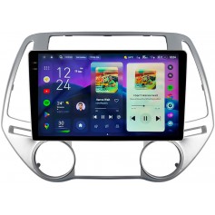 Штатная магнитола Teyes CC4 Pro 2k 12+256 Gb Hyundai i20 2012+ AT AC Sliver 9"