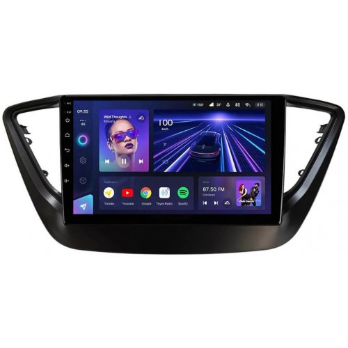 Штатная магнитола Teyes CC3 4+32 Gb Hyundai Solaris 2/Verna/Accent 2016-2018 Black 9"
