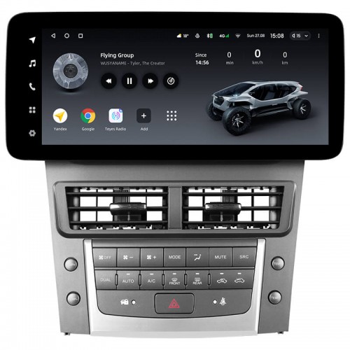 Штатная магнитола Teyes LUX ONE 6+128 Gb Lexus GS300 350 400 430 450h 460 3 S190 2004-2011 12.3"
