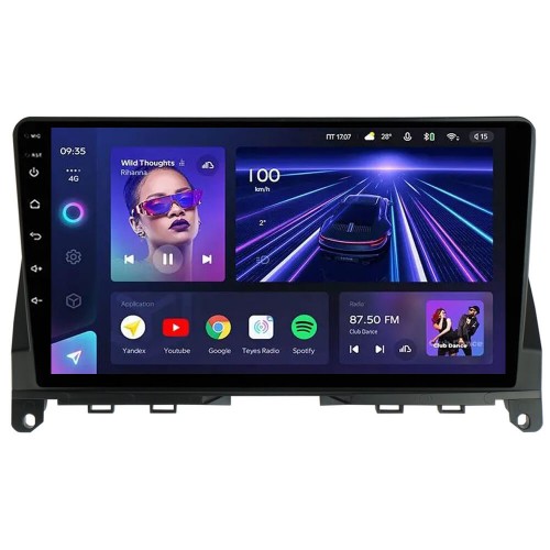Штатна магнітола Teyes CC3L 4+32 Gb Mercedes-Benz C-Class 3 W204 S204 2006-2011 Black 9"
