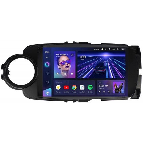 Штатна магнітола Teyes CC3 4+64 Gb Toyota Yaris Vios 2012-2017 Black 9"