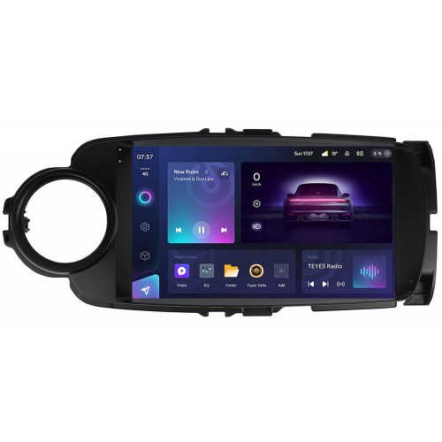 Штатна магнітола Teyes CC3 2k 6+128 Gb Toyota Yaris Vios 2012-2017 Black 9"