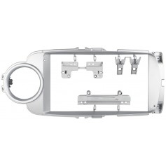Переходная рамка под Toyota Yaris Vios 2012-2017 Silver 9"