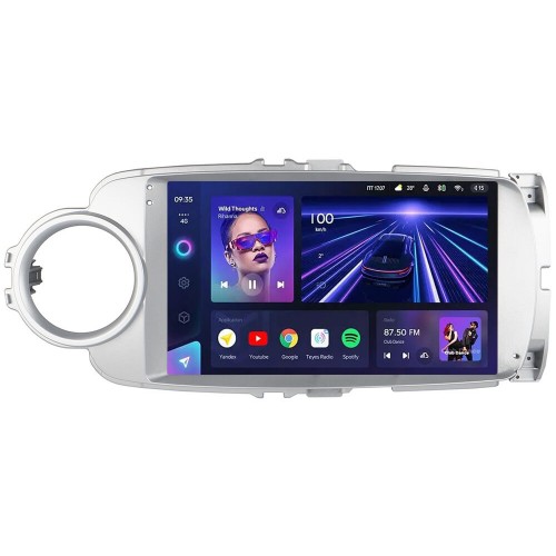 Штатна магнітола Teyes CC3 4+32 Gb Toyota Yaris Vios 2012-2017 Silver 9"